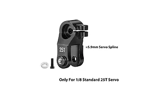 GPM Black Aluminium 25T Servo Horn