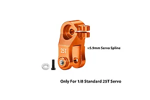 GPM Orange Aluminium 25T Servo Horn