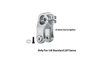 GPM Silver Aluminium 25T Servo Horn