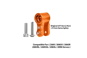 GPM Aluminium 25T Servo Horn - Orange