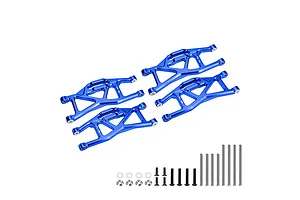 GPM Blue Aluminium Traxxas Maxx Front And Rear Lower Arms Set
