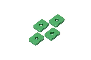 GPM Hardened Aluminium Differential Gear Spacers 4Pcs - Green