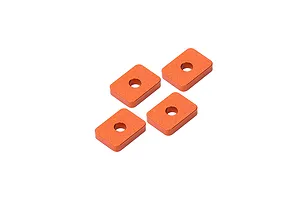 GPM Hardened Aluminium Differential Gear Spacers 4Pcs - Orange
