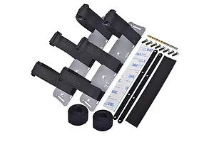 GPM Silver Aluminium Battery Hold-Down Set