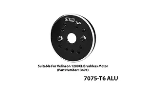 GPM Black Aluminium 25mm/30mm Motor Fixing Cover