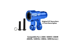 GPM Blue Aluminium 25T Servo Horn image 148786