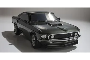 Kyosho Fazer Mk2 1969 Ford Mustang Boss 429 RC Car Electric 4WD 1/10 Scale RTR - Black Jade image 149050