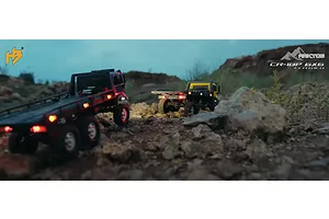 Hobby Plus CR-18P Arktos V1.5 6x6 Flatbed RC Truck Electric 6WD 1/18 Scale RTR - Sand image 149115