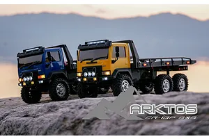 Hobby Plus CR-18P Arktos V1.5 6x6 Flatbed RC Truck Electric 6WD 1/18 Scale RTR - Sand image 149119