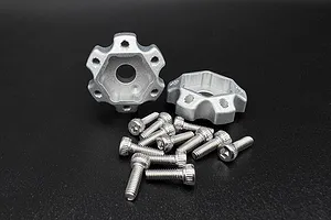 Reefs RC Aluminium 12mm (+2mm Offset) DOT Wheel Hex Hubs 2Pcs