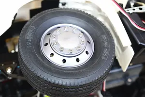 GPM 1/14 Aluminium Front 10 Hole Rims - Black image 2