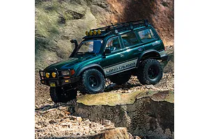 FMS FCX10 OVR LC80 RS Land Cruiser 80 RC Rock Crawler Electric Brushless 4WD 1/10 Scale RTR - Green image 149371