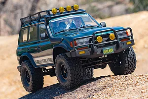 FMS FCX10 OVR LC80 RS Land Cruiser 80 RC Rock Crawler Electric Brushless 4WD 1/10 Scale RTR - Green image 149447