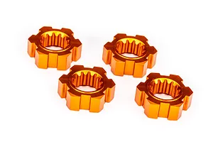 Traxxas Aluminium 24mm Wheel Hexes 4Pcs - Orange