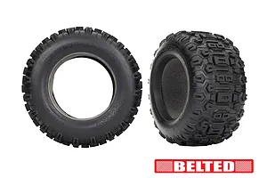 Traxxas 3.8&amp;quot; Sledgehammer Belted Tyres with Foam Inserts 2Pcs