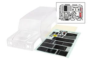 Traxxas 1/10 TRX-4 Land Rover Defender ProGraphix Clipless Unpainted Body Shell - Clear
