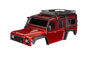 Traxxas 1/10 TRX-4 Land Rover Defender Clipless Painted Body Shell - Red