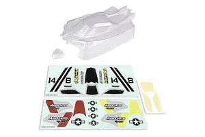 Team Associated 1/14 Reflex 14B Unpainted Body Shell - Clear
