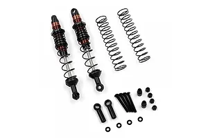Yeah Racing Aluminium 110mm Desert Cobra Dual Spring Shocks 2Pcs - Black/Red