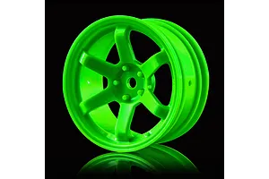 MST 1.9" TE37 (+5 Offset) High Traction Rims 2Pcs - Green