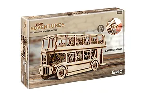 Revell 1/40 Tiny Adventures London Bus Scaled Wooden Model Kit image 150075