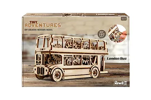 Revell 1/40 Tiny Adventures London Bus Scaled Wooden Model Kit image 150076