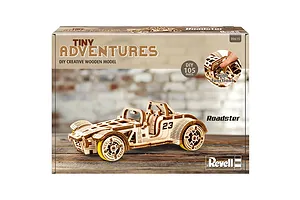 Revell 1/32 Tiny Adventures Roadster Scaled Wooden Model Kit image 150085