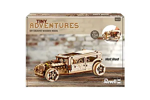 Revell 1/32 Tiny Adventures Hot Rod Scaled Wooden Model Kit image 150094