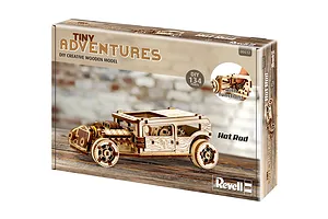 Revell 1/32 Tiny Adventures Hot Rod Scaled Wooden Model Kit image 150095