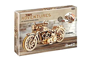 Revell 1/13 Tiny Adventures Cruiser V-Twin Scaled Wooden Model Kit image 150122