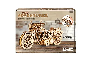 Revell 1/13 Tiny Adventures Cruiser V-Twin Scaled Wooden Model Kit image 150123