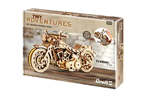 Revell 1/13 Tiny Adventures Cruiser V-Twin Scaled Wooden Model Kit image 150124
