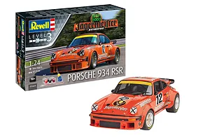 Revell 1/24 Porsche 934 RSR Jägermeister Racing Team 50th Anniversary Scaled Plastic Model Starter Kit