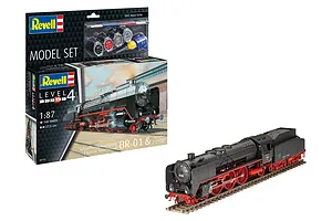 Revell 1/87 Express Locomotive BR01 &amp; Tender 2'2'T32 Scaled Plastic Model Starter Kit