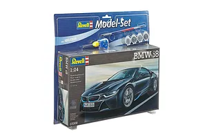 Revell 1/24 BMW i8 Scaled Plastic Model Starter Kit image 150441