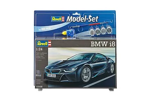 Revell 1/24 BMW i8 Scaled Plastic Model Starter Kit image 150442