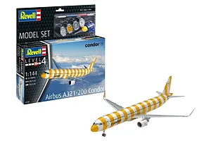 Revell 1/144 Airbus A321-200 Condor Scaled Plastic Model Starter Kit