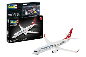 Revell 1/144 Boeing 737-800 "Turkish Airlines" Scaled Plastic Model Starter Kit