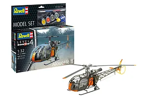 Revell 1/32 Alouette II Helicopter Scaled Plastic Model Starter Kit