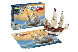 Revell 1/83 Mayflower - 400th Anniversary Scaled Plastic Model Starter Kit