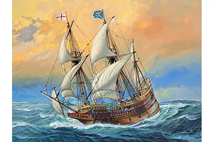 Revell 1/83 Mayflower - 400th Anniversary Scaled Plastic Model Starter Kit image 150742