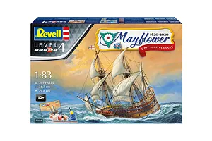 Revell 1/83 Mayflower - 400th Anniversary Scaled Plastic Model Starter Kit image 150752