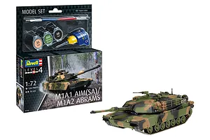 Revell 1/72 M1A1 AIM(SA)- M1A2 Abrams Scaled Plastic Model Starter Kit