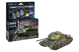 Revell 1/72 T-34/85 Scaled Plastic Model Starter Kit