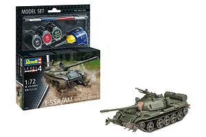 Revell 1/72 T-55A/AM with KMT-6/EMT-5 Mine Plow Scaled Plastic Model Starter Kit