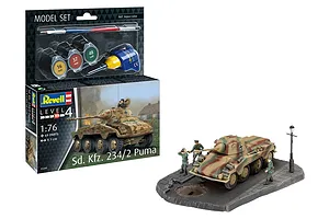 Revell 1/76 Sd.Kfz. 234-2 Cougar Scaled Plastic Model Starter Kit