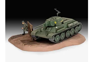 Revell 1/76 T-34-76 Model 1940 Scaled Plastic Model Starter Kit image 3