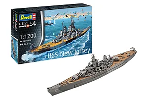 Revell 1/1200 USS New Jersey Battleship Scaled Plastic Model Starter Kit