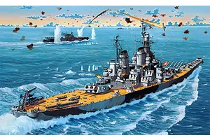 Revell 1/1200 USS New Jersey Battleship Scaled Plastic Model Starter Kit image 2