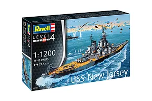 Revell 1/1200 USS New Jersey Battleship Scaled Plastic Model Starter Kit image 9